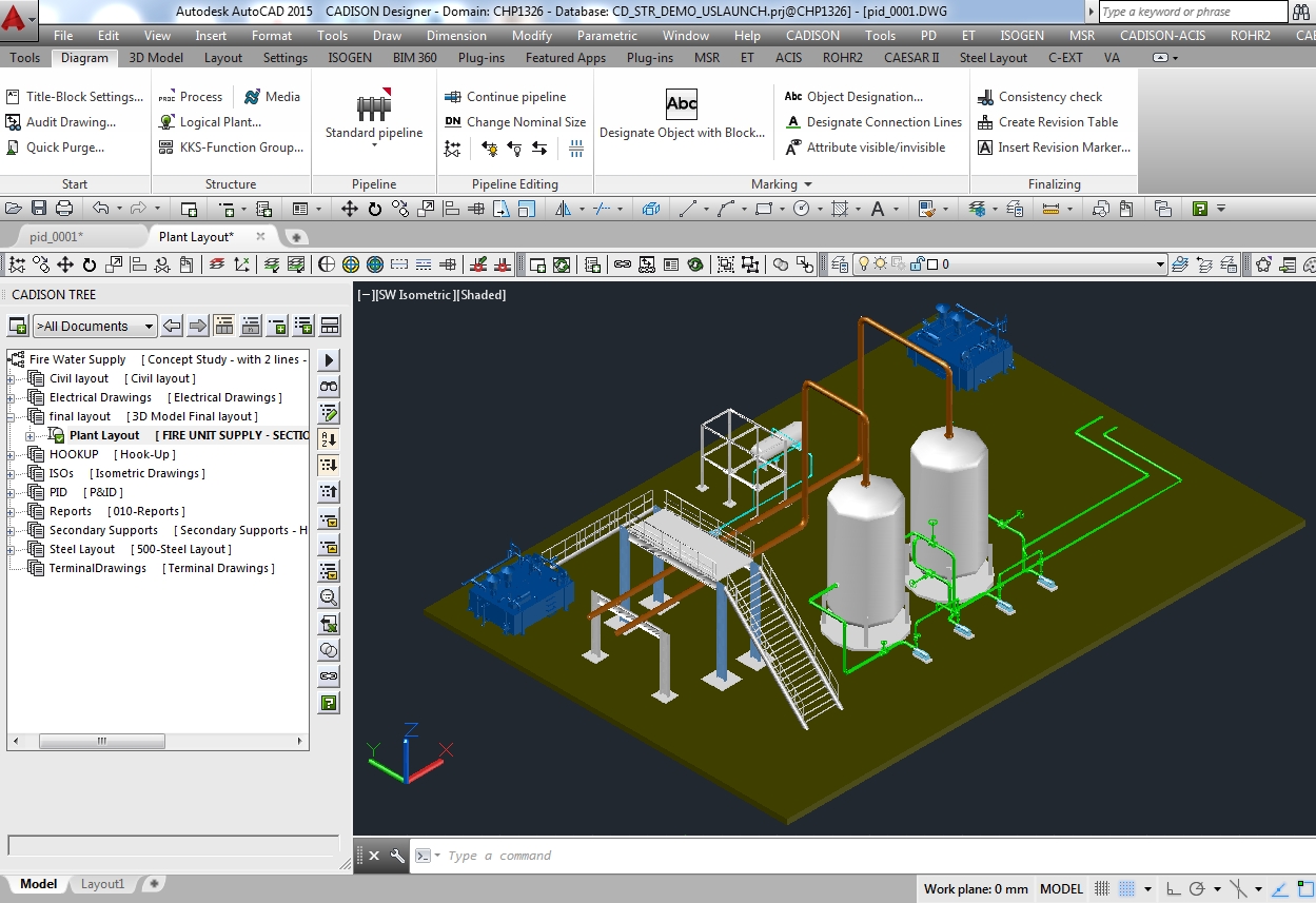 Ipari létesítmény tervező szoftver a projekt minden fázisára - autocad-es kép